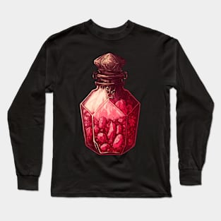 Ruby Crystals Bottle Long Sleeve T-Shirt